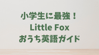 小学生のおうち英語に最強!「Little Fox」で中だるみを脱出する方法